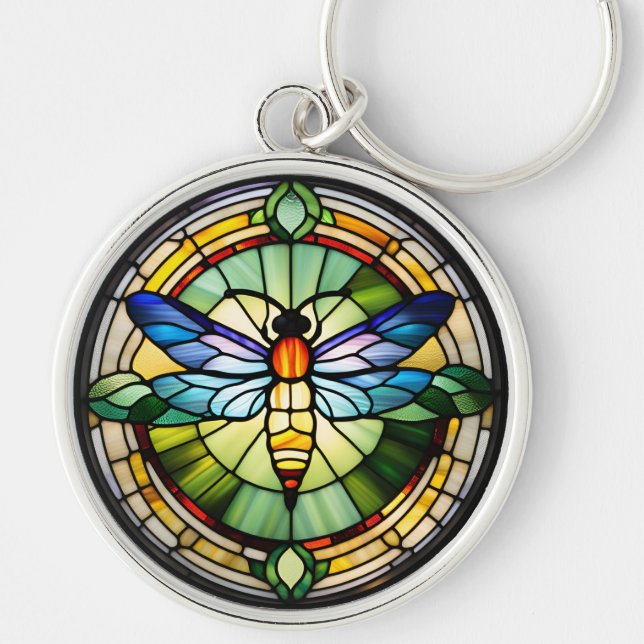 Porte-clés Dragonfly en verre (Devant)