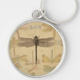 Porte-clés Dragonfly Vintage Antique Classic Drawing