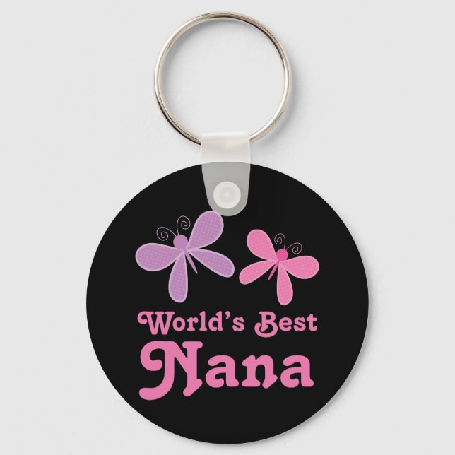 Porte-clés Dragonfly World's Best Nana Gift (Recto)