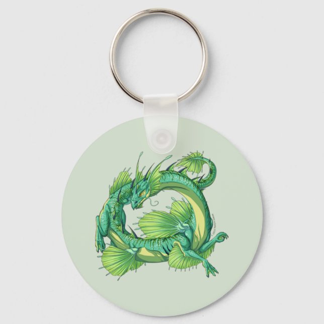 Porte-clés Dragons de Kalon : Dragon d'eau des marais (Recto)