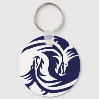 Dragons tribaux Yin Yang (personnalisable)