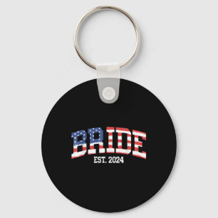 Porte-clés Drapeau 4 juillet Mariage Couples Ma