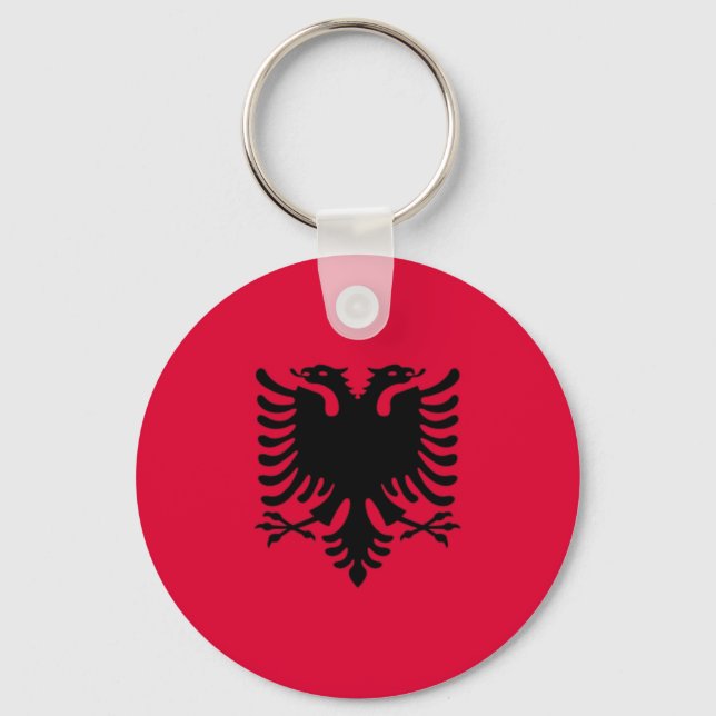 Porte-clés Drapeau albanais (Recto)