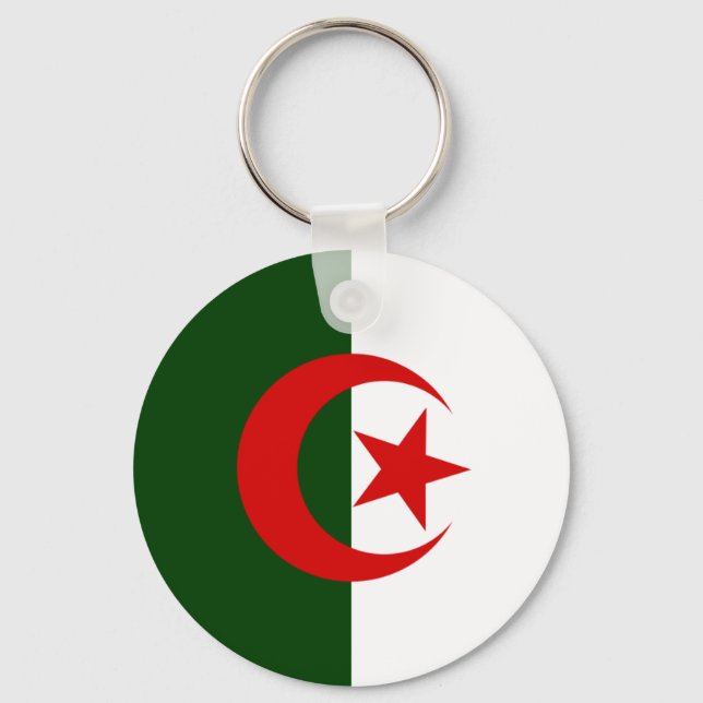 Porte-clés Drapeau Algérie (Recto)