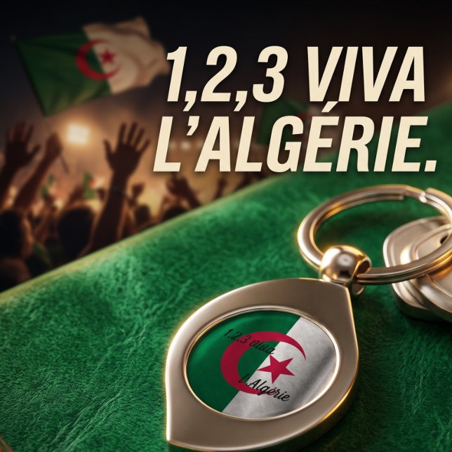 Porte-clés Drapeau Algérien (Créateur téléchargé)