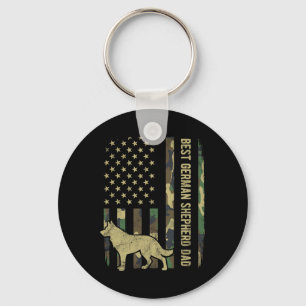 Porte-clés Drapeau allemand Chien père Camouflage Drapeau amé