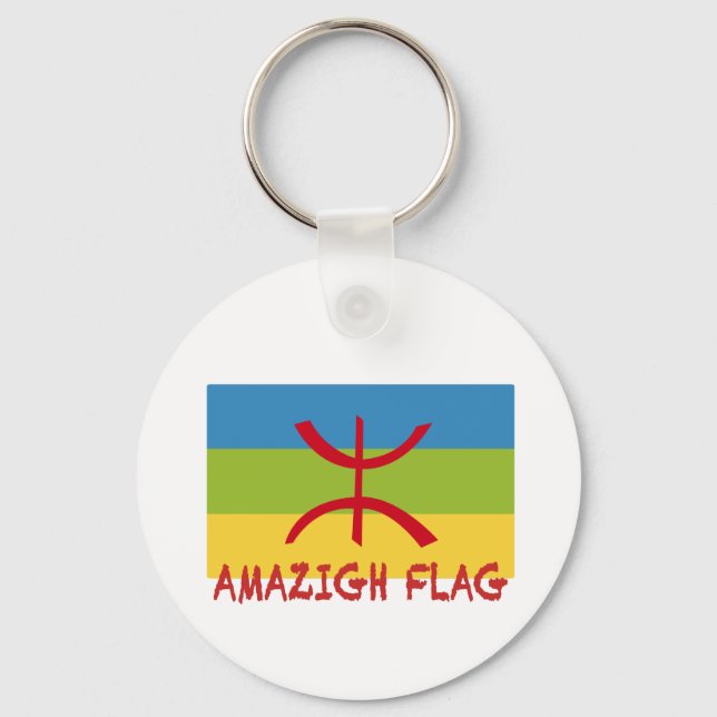 Porte-clés Drapeau Amazigh - Drapeau Amazigh Drapeau (Recto)