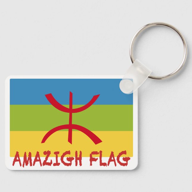 Porte-clés Drapeau Amazigh - Drapeau Amazigh Drapeau (Recto)