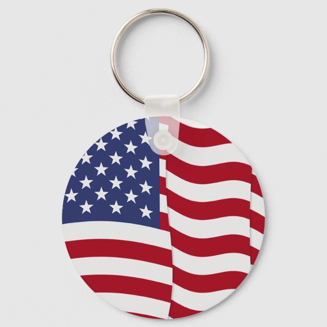 Porte-clés Drapeau américain (Recto)