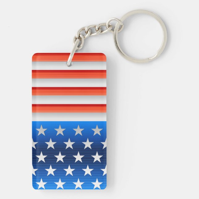 Porte-clés Drapeau américain (Dos)