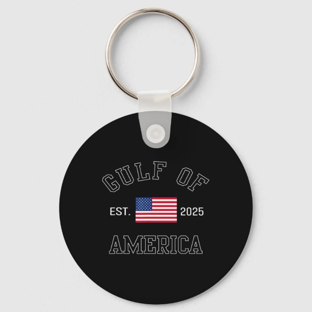 Porte-clés Drapeau Américain 2025 Du Golfe Des Etats-Unis Est (Recto)
