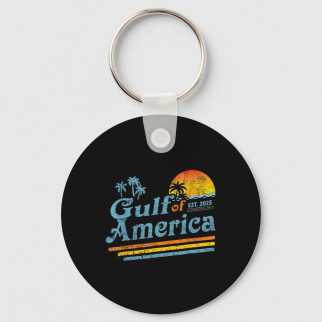 Porte-clés Drapeau Américain 2025 Golfe M (Recto)