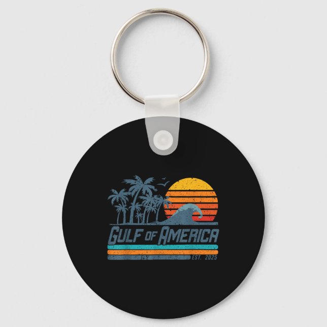 Porte-clés Drapeau Américain 2025 Golfe M (Recto)
