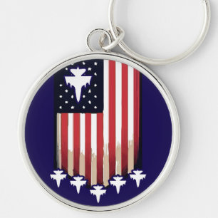 Porte-clés Drapeau Américain 4 Juillet-65079