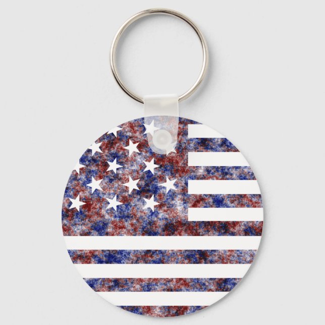 Porte-clés Drapeau américain à 15 étoiles (Recto)