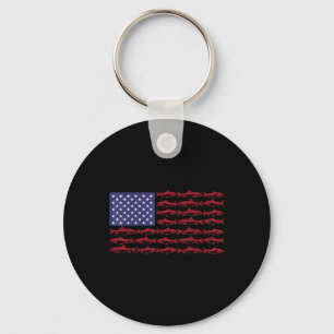 Porte-clés Drapeau Américain B Pêche Patriotique Hommes Garço