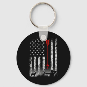 Porte-clés Drapeau Américain Chasse Bow Design patriotique Su