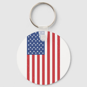 Porte-clés Drapeau américain classique