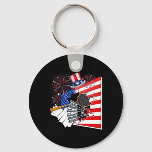Porte-clés Drapeau Américain Costume Équipement Badminton 4e 