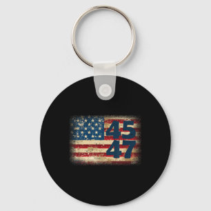 Porte-clés Drapeau américain Donald Trump 2025 45