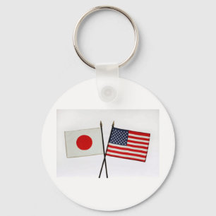 PORTE-CLÉS DRAPEAU AMÉRICAIN DU JAPON