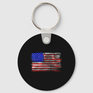 Porte-clés Drapeau Américain en Détresse - États-Unis Usa T S