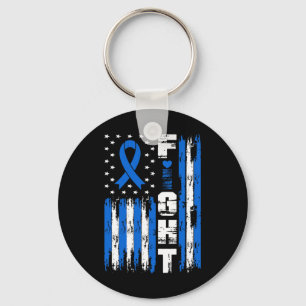 Porte-clés Drapeau américain Fight Ataxia Awareness Patriotic