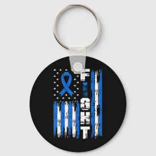 Porte-clés Drapeau américain Fight Ataxia Awareness Patriotic