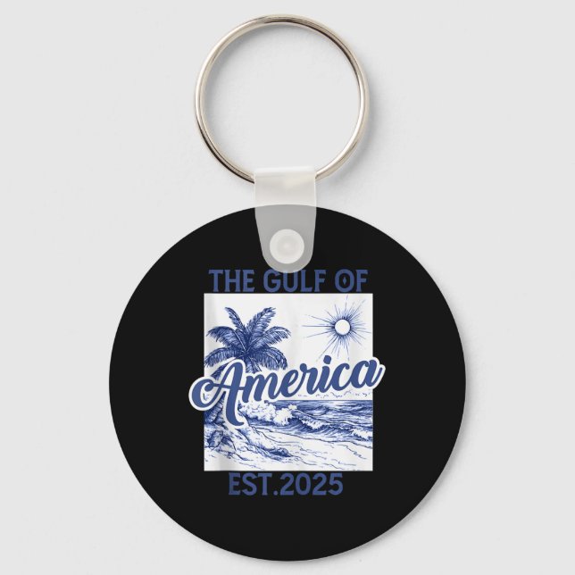 Porte-clés Drapeau Américain G 2025 Du Golfe Des Etats-Unis E (Recto)