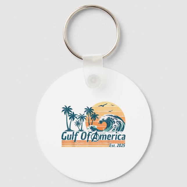 Porte-clés Drapeau Américain G 2025 Du Golfe Des Etats-Unis E (Recto)