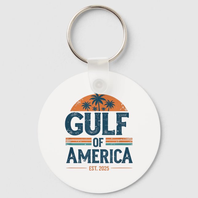 Porte-clés Drapeau Américain G 2025 Du Golfe Des Etats-Unis E (Recto)