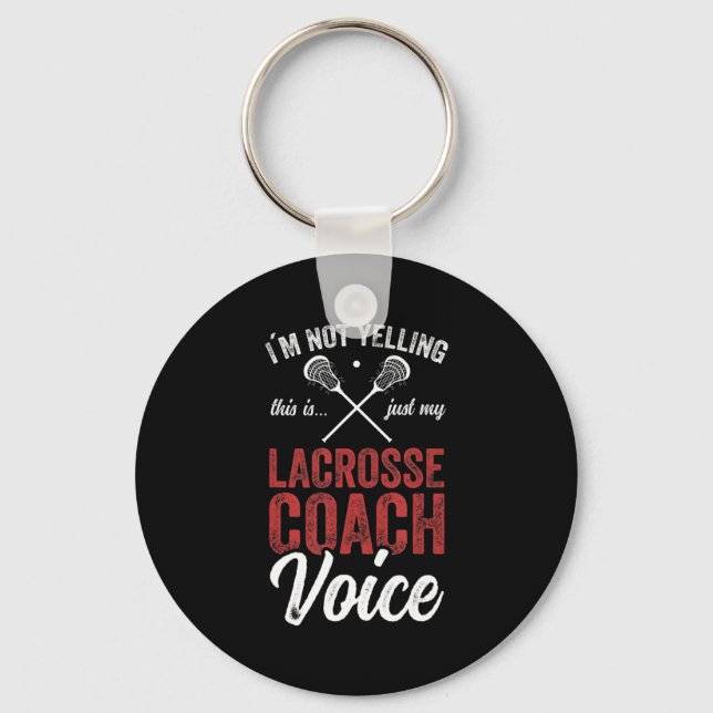 Porte-clés Drapeau américain Lacrosse LAX (Recto)