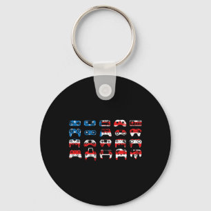 Porte-clés Drapeau Américain Moto Drapeau Usa Biker Rétro