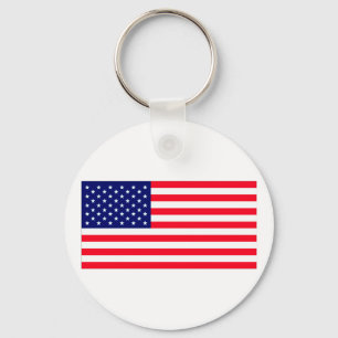 Porte-clés Drapeau américain MUSEUM Zazzle