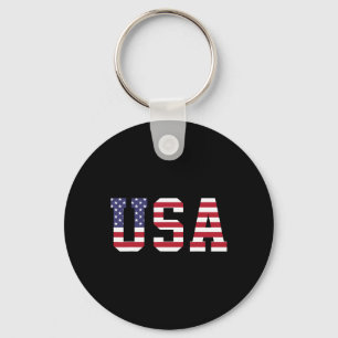 Porte-clés Drapeau américain national Usa 4 juillet