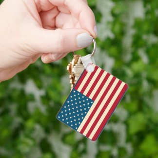 Porte-clés drapeau américain patriotique