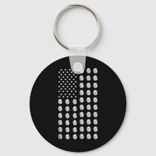 Porte-clés Drapeau Américain Steaks Nourriture Usa Patriotism