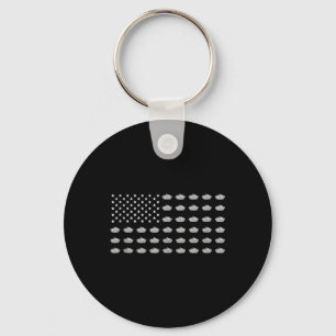 Porte-clés Drapeau Américain Tarte aux Pommes Usa Patriotisme