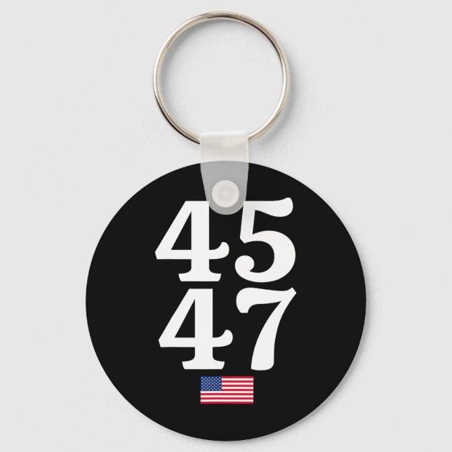 Porte-clés Drapeau américain Trump 2024 (Recto)