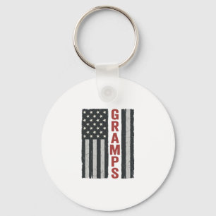 Porte-clés Drapeau américain vintage vectoriel patriotique Gr