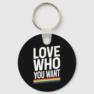 Porte-clés Drapeau arc-en-ciel de la fierté gay LGBTQ Amour q