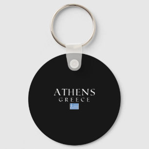 Porte-clés Drapeau Athènes Grèce Vacances Athènes Souvenir Gr