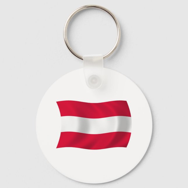 Porte-clés Drapeau Autrichien (Recto)