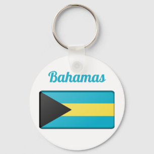 Porte-clés Drapeau Bahamas