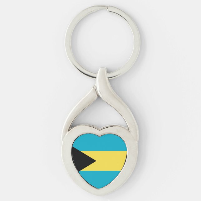Porte-clés Drapeau bahamien (Devant)