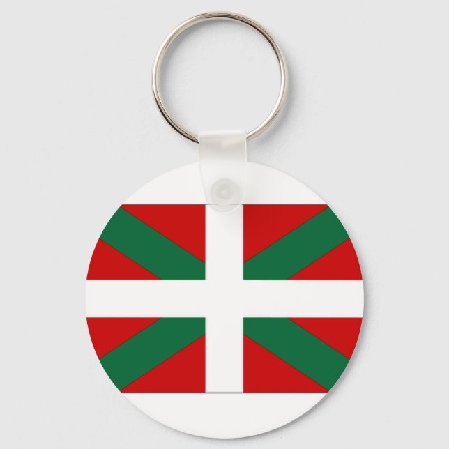 Porte-clés Drapeau basque espagnol (Recto)