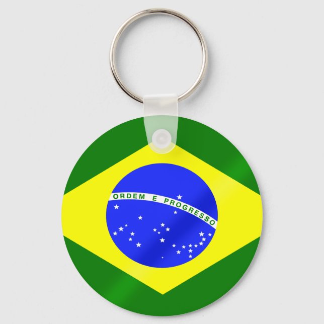 Porte-clés Drapeau brésilien cadeaux et tee - shirt (Recto)