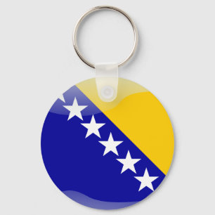 Porte-clés Drapeau brillant bosnien