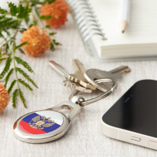 Porte-clés Drapeau brillant russe