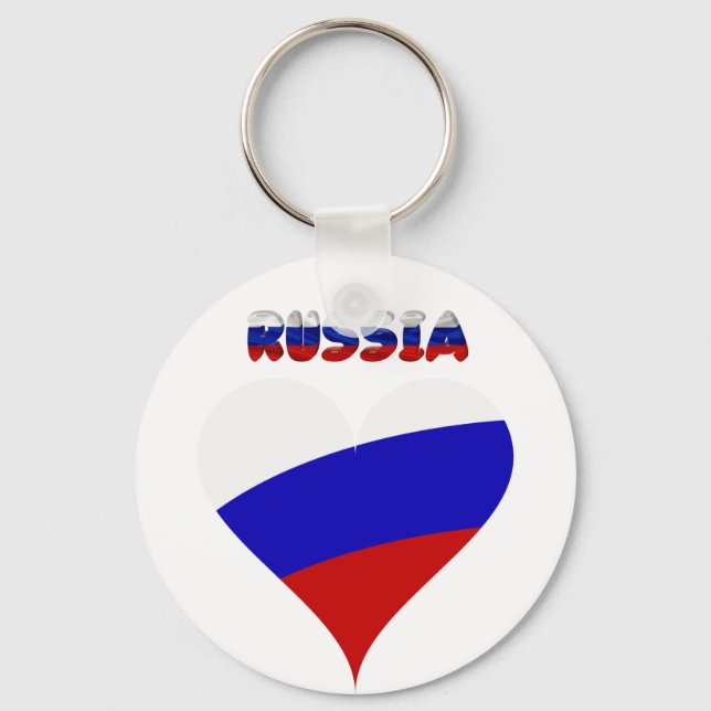 Porte-clés Drapeau cardiaque russe (Recto)